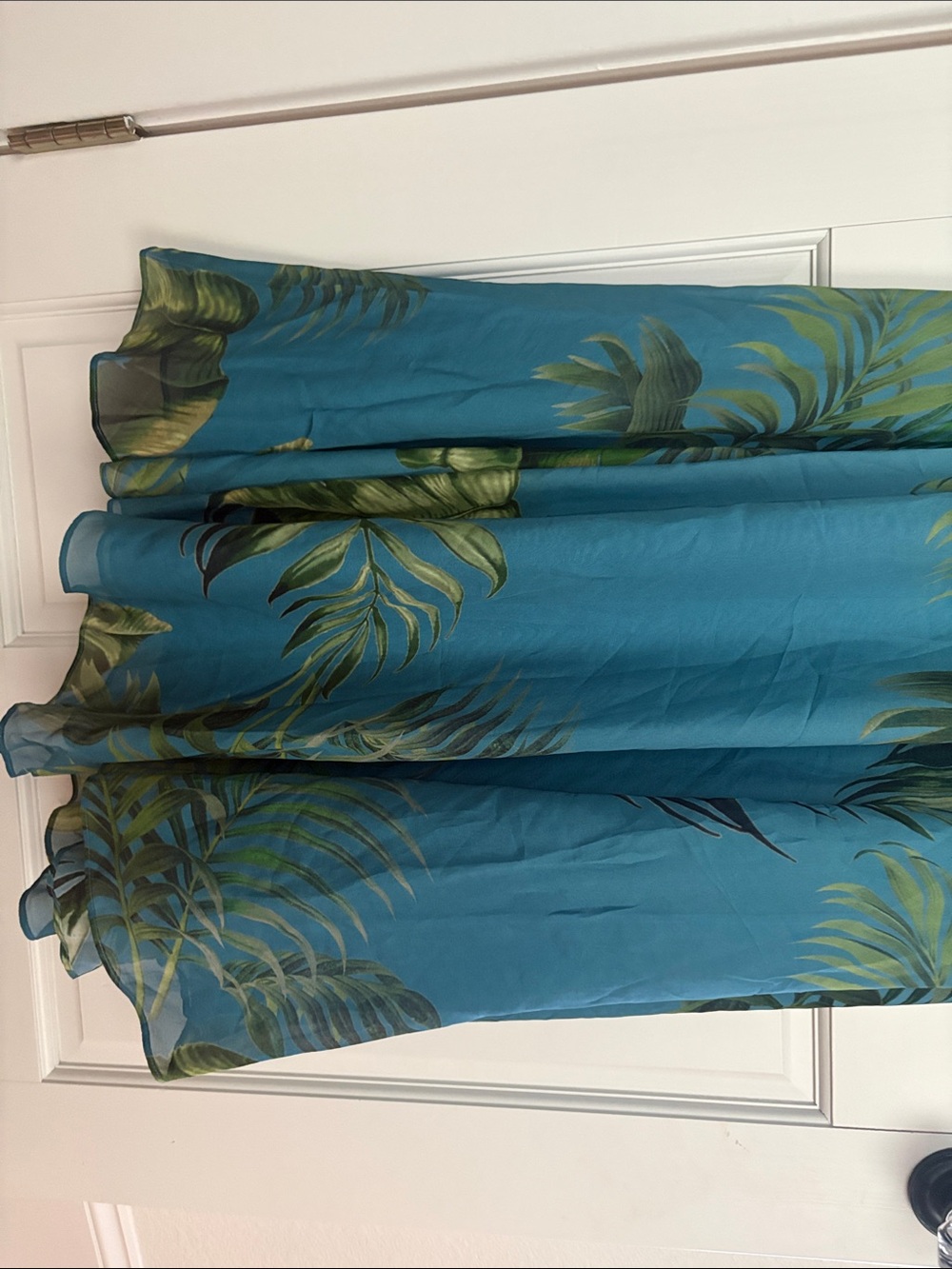 Cynthia Rowley’s Teal and Green Tropical Print Maxi Dress - Picture 6 of 6